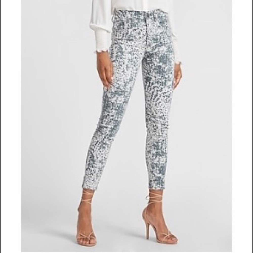 Express skinny high waisted jeans